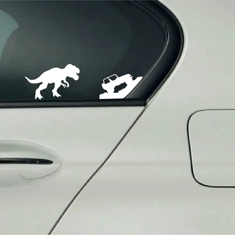 Cool Dinosaur Vinyl Sticker Per Jeep Car Window Decoration T-Rex Tyrannosaurus Rex Auto Stickers Decalcomanie Per Auto Impermeabili