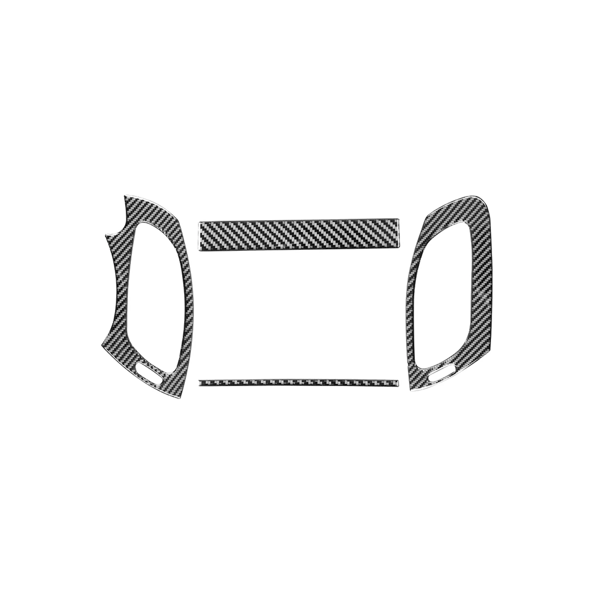 Per Chevy Impala 2014-2020 Soft Carbon Fiber Car Central Control Air Vent Cover Trim Sticker Accessori