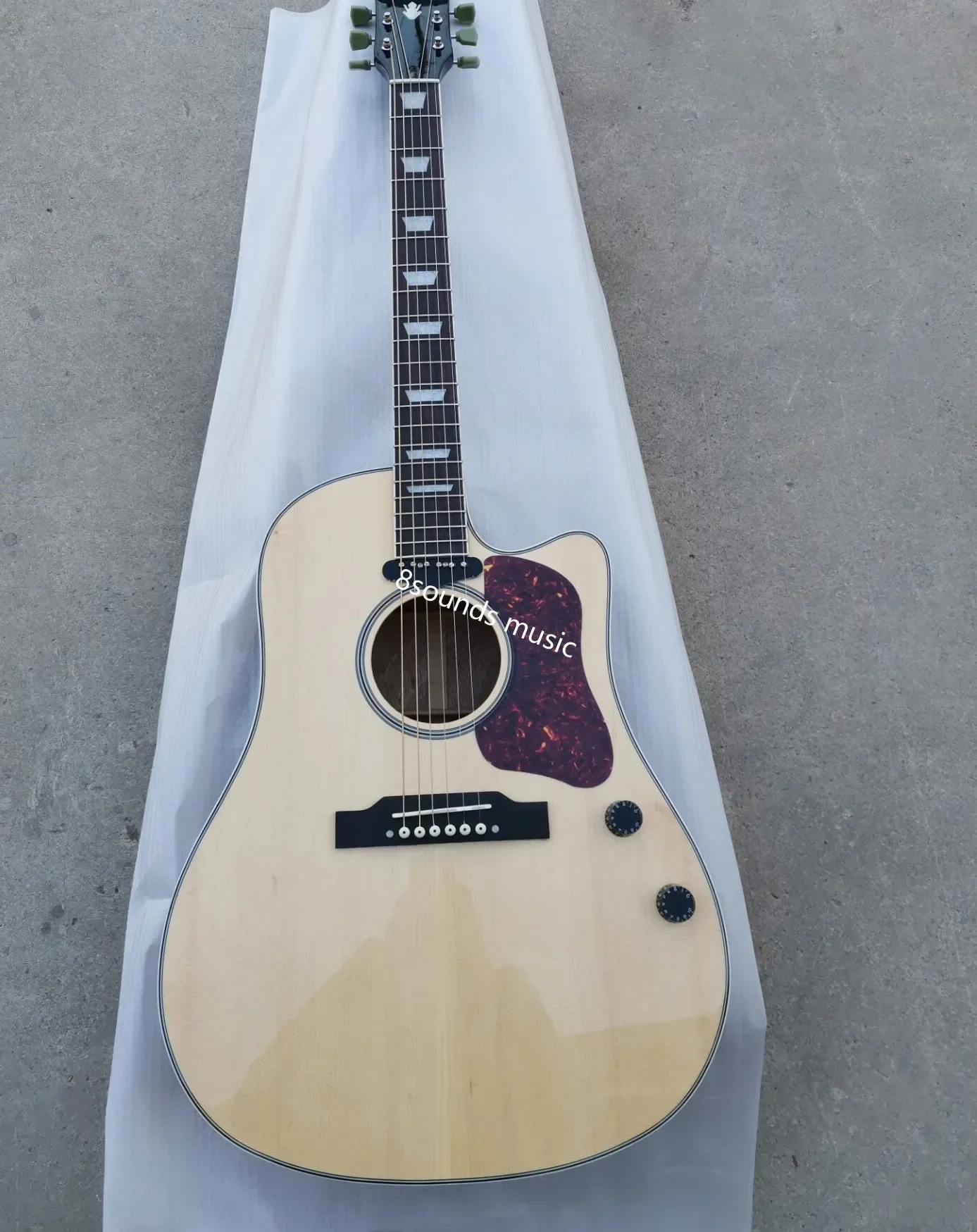 Chitarra In Abete Massello Custom Cutaway 160E Chitarra Elettrica Acustica Chitarra Naturale In Stile Lennon