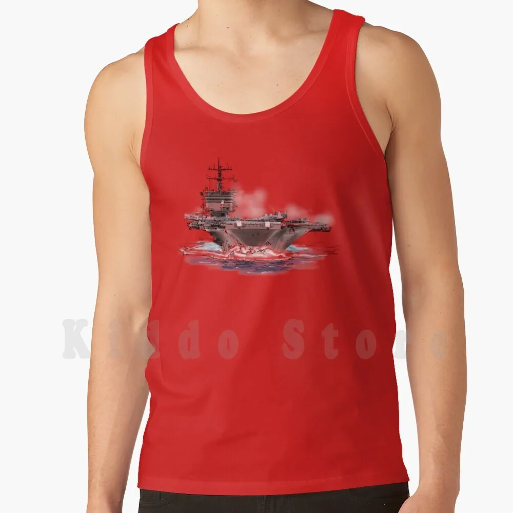 Canottiere Da Trasporto Canottiera Senza Maniche Sibosssr Carrier Ship Navy Marine Air Force Porte Avions Portaavions
