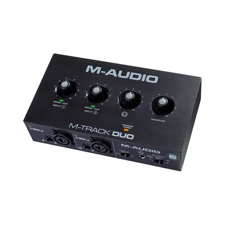 M-Track Duo Studio Di Registrazione 2 In 2 Out Interfaccia Audio Composizione Professionale Registrazione Scheda Audio