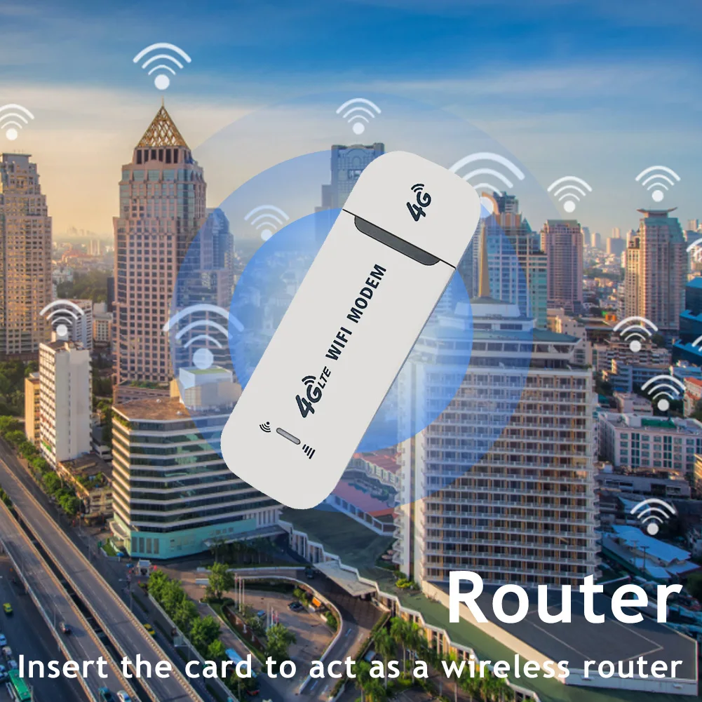 Modem Stick Usb 150Mbps In Plastica Adattatore Wifi Wireless Portatile Router Per Schede 4G Per Router Wi-Fi Usb Per Laptop