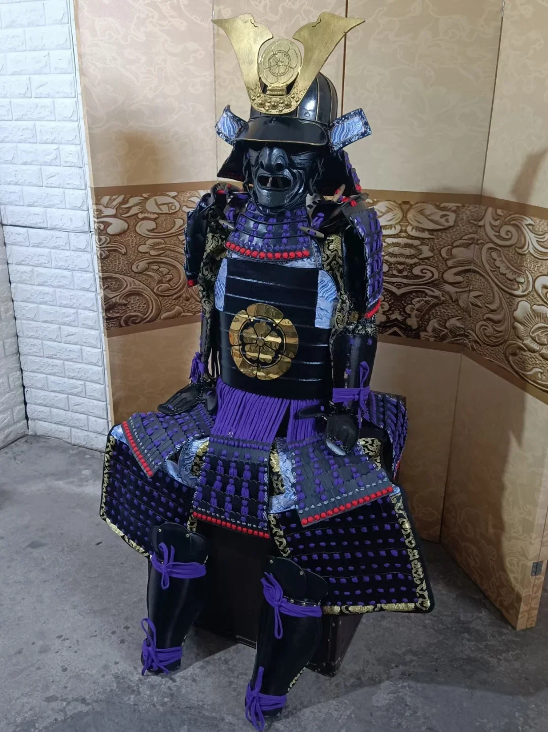 Cool Japanese Samurai Armor Cosplay Movie Oda Nobunaga Stage Performance Costa Armature Reali Trascinate A Mano Armature Giapponesi