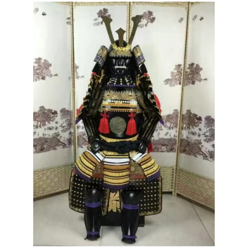Japanese Samurai Armor Ooyoroi Acciaio Al Carbonio Japan Warrior Armor Helmet Wearalbe Stage Performance Costumes Cosplay