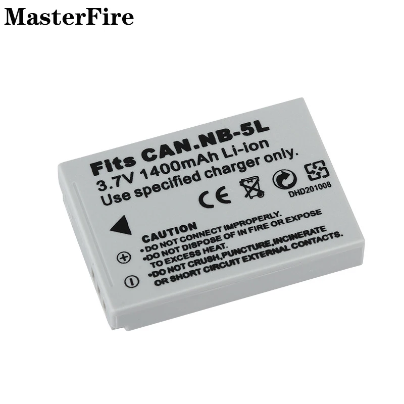 Batteria Ricaricabile Agli Ioni Di Litio 10X3.7V 1400Mah Nb-5L Nb5L Per Batterie Canon Powershot Sx210Is 230Hs Ixus 960 970 990 800 850 860