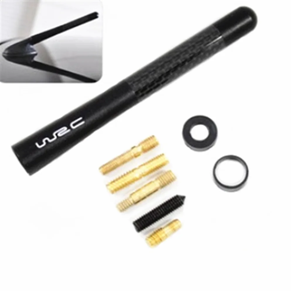 Car Carbon Fiber Mast Antenna For Honda Insight Nissan Juke Citroen Berlingo Volkswagen Transporter T5 Ford