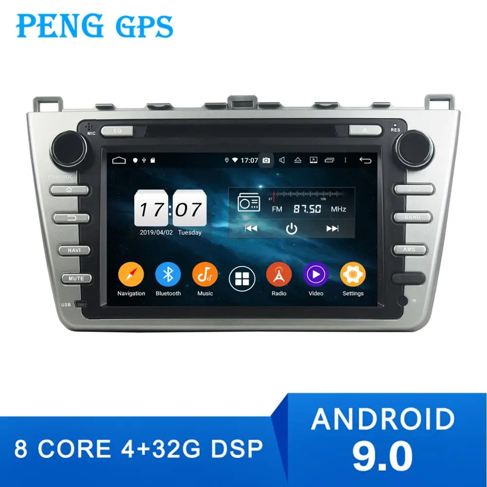 Più Nuovo Car Dvd Player Di Navigazione Gps Per Mazda6 Atenza 2008-2012 Auto Unità Di Testa Multimedia Player Stereo Radio Nastro Recoder Dsp