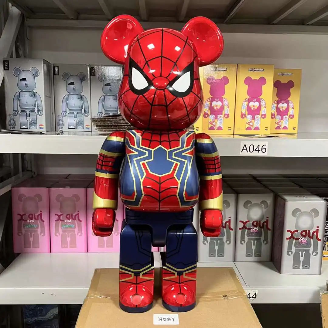1000% Bearbrick Action Figure Anime Character Collection Toy Kawaii American Movie Superhero Avenger Spider Pipistrelli Regalo Di Halloween