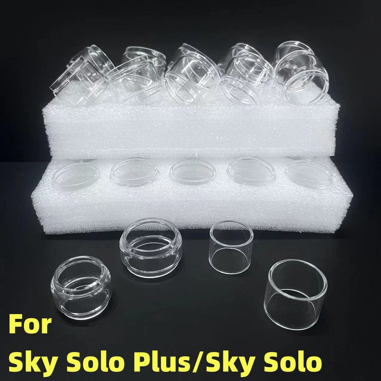 20/10/5Pcs Bubble Glass Per Sky Solo 3.5Ml Sky Solo Plus 8Ml Skrr Nrg S Sostituzione Fat Bubble Straight Bubble Bulb Glass Orname