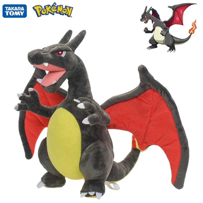 Pokemon Black Charizard Peluche Evolution Shiny Charizard Farcito Peluche Doll Pocket Monst Dragon Wholesa Set Collection Gift