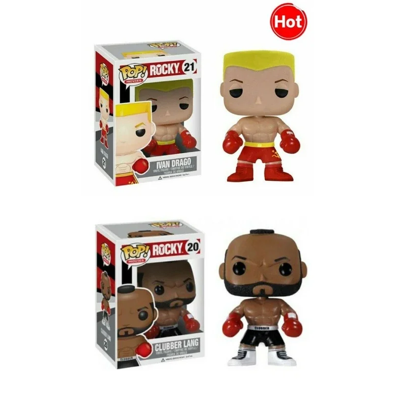 Funko Pop Rocky 2009 Pacquiao #37 Ivan Drago 21 # Clubber Lang 20 # Vinile Action Figure Giocattoli Collezione Pvc Modello Giocattolo Regalo