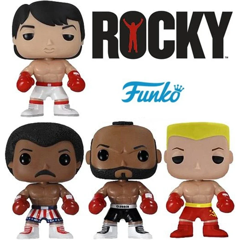 New Funko Pop Movies Rocky Clubber Lang #20 Ivan Drago #21 2009 Pacquiao #37 Pvc Action Figure Pop Toys Collection Dolls Gifts
