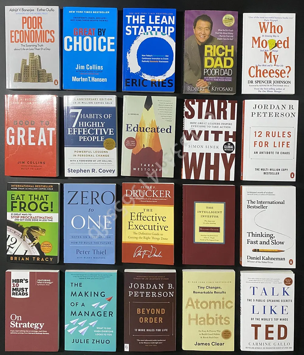 6 Libri Inglese Originale Economia E Gestione Degli Investimenti E Leader Business Secret Philosophy Books Set Completo Livre Libro