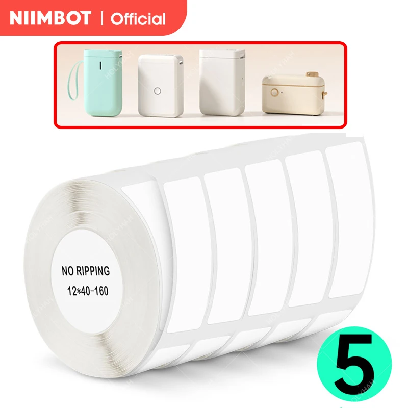 Etichetta Per Stampa Niimbot D11 Supermercato Impermeabile Anti-Olio Etichetta Prezzo Antistrappo Carta Per Etichette Resistente Ai Graffi Di Colore P