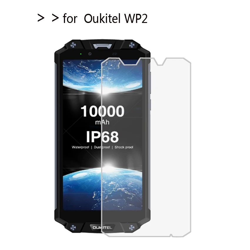 2 Pezzi Di Vetro Temperato Per Oukitel Wp2 Proteggi Schermo Per Oukitel Wp 2 9H Pellicola Protettiva Antideflagrante Dura