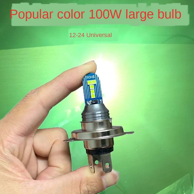 Lampadina Grande Per Moto 12V Super Bright Led Lens Faro Lampadina A Led P15D Ba20D H4 Faretto A Led Super Luminoso