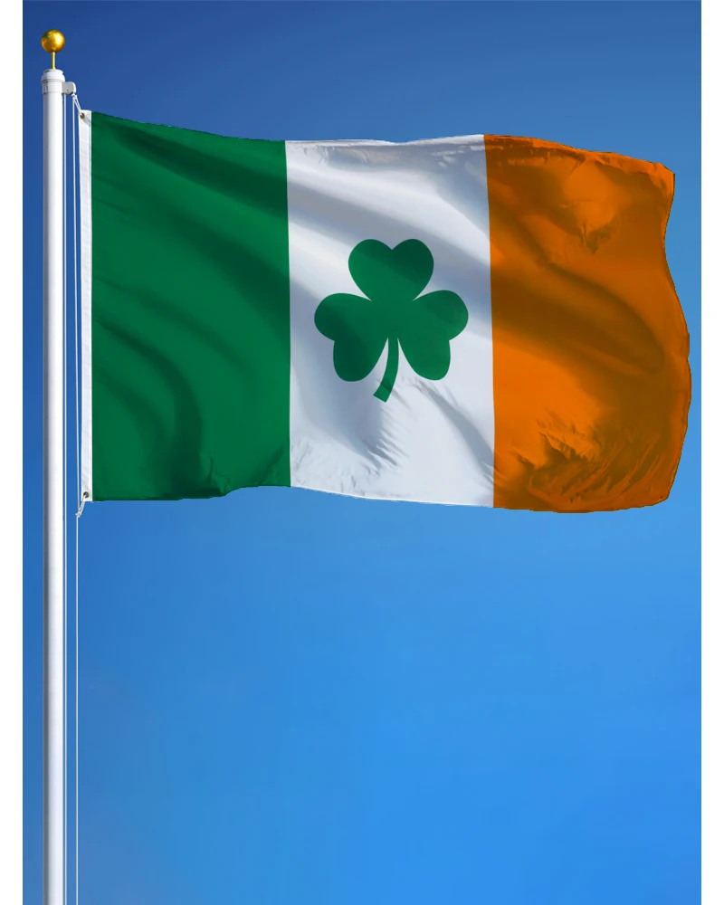 60X90Cm 90X150Cm Shamrock Bandiera Banner Arazzo