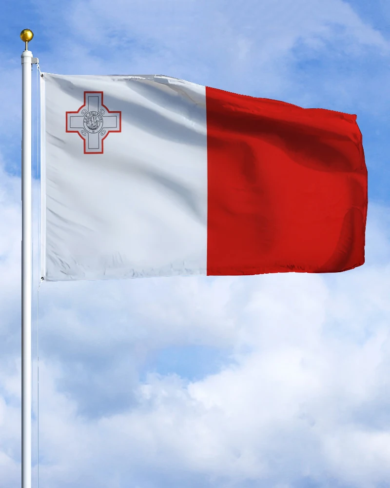 60X90 90X150 120X180Cm Bandiera Dell'Emblema Di Malta Malta Malta Arazzo Stampato In Poliestere Per La Decorazione