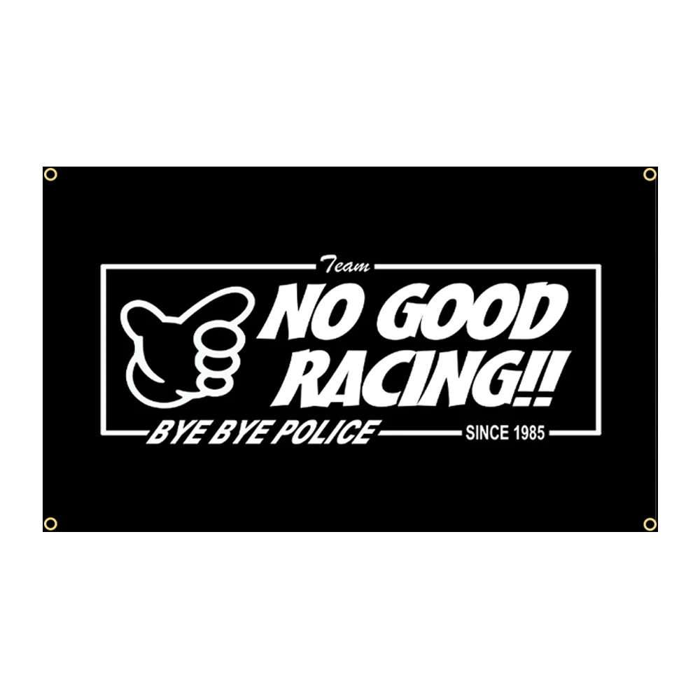 90X150Cm No Good Racing Jdm Street Japan Touge Flag