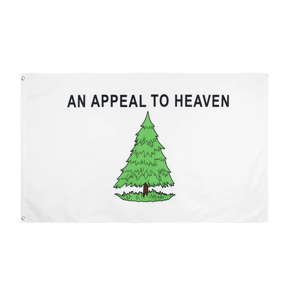 90*150Cm Washingtons Cruiser Appeal To Heaven Liberty Pine Tree Flag