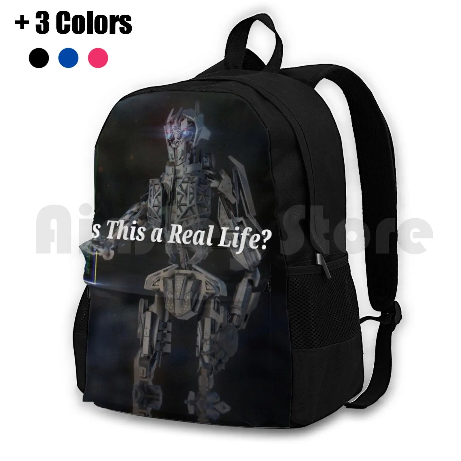 Robotix Zaino Da Trekking All'Aperto Impermeabile Campeggio Viaggi Sci Fi Robocop Matrix Superhero