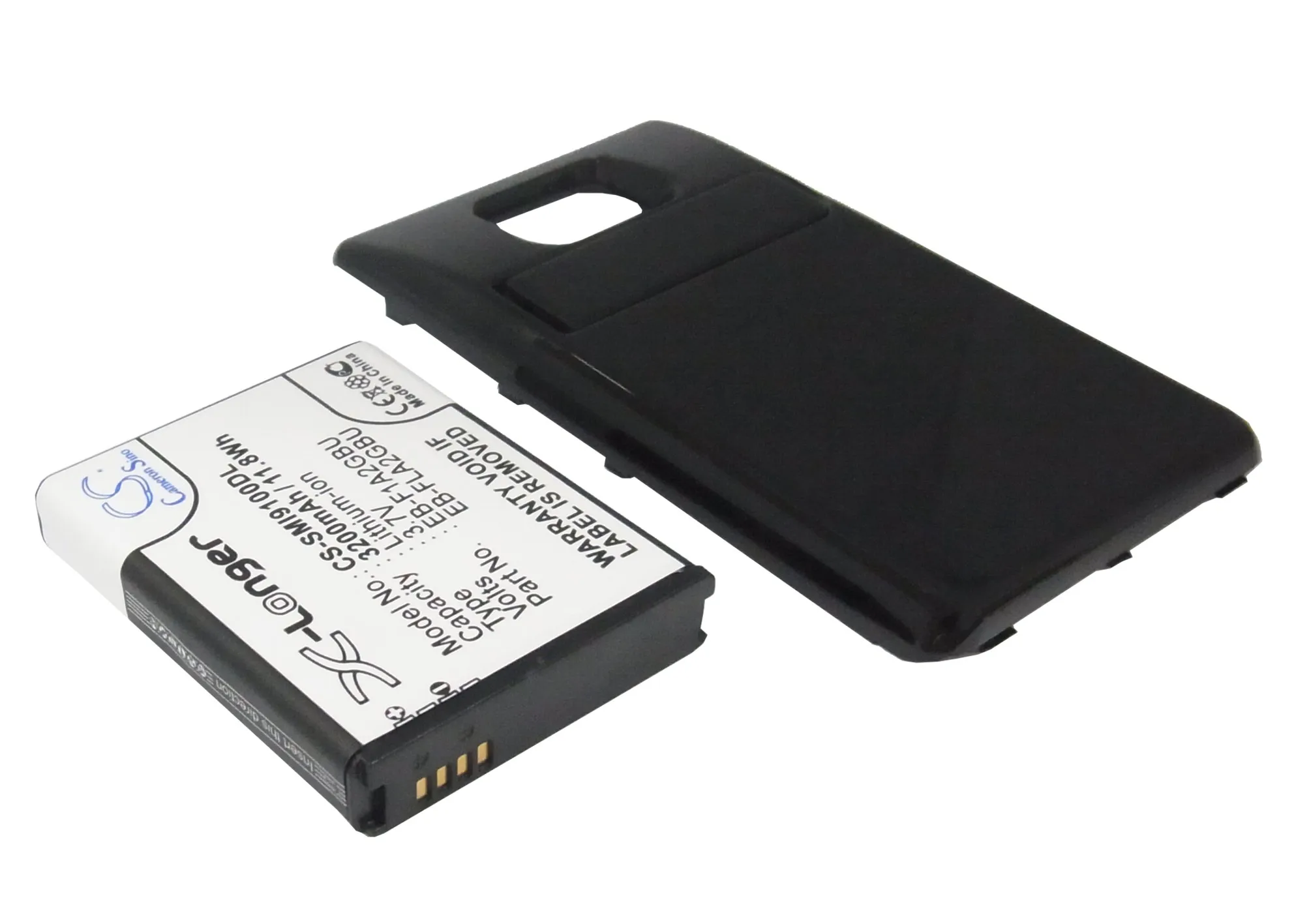 Batteria Cameron Sino 3200Mah Per Samsung Galaxy S Ii Galaxy S2 Gt-I9100 Eb-F1A2Gbu Eb-Fla2Gbu Eb-L102Gbk
