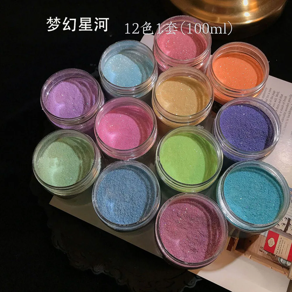 50G Ultrafine Glitter Dream Diamante Colorato Zucchero In Polvere Aurora Sale Marino Cristallo Diamante In Polvere Crystal Manicure Galaxy Glittere9
