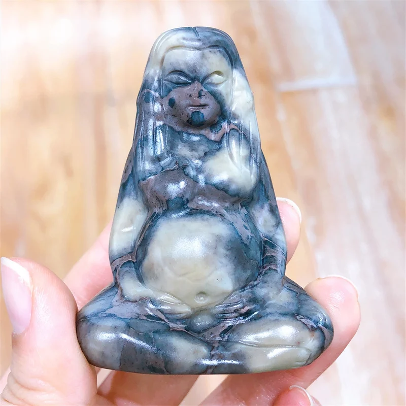 Cristallo Naturale Gaia Goddess Carving Healing Crystal Woman Torso Figurine Energy Body Sculpture Decorazione Della Casa