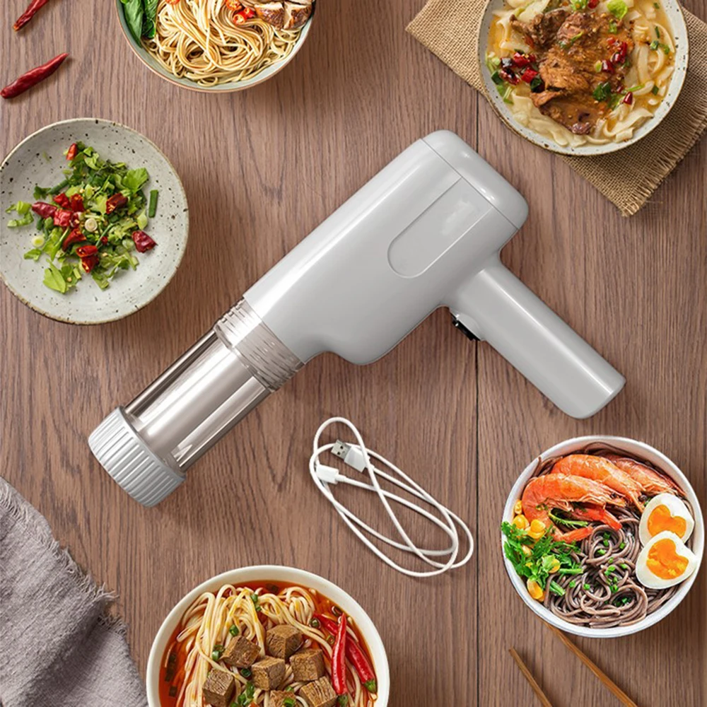 Portable Electric Pasta Noodle Maker Wireless 6 Stampi Macchina Per Pasta Usb Ricaricabile 1800Mah Utility Kitchen Gadgets Milwauearth