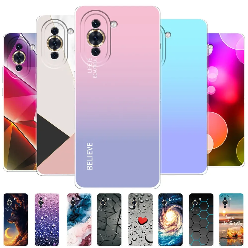 Per Huawei Nova 10 Custodia New Soft Silicone Fashion Cover Trasparente Per Huawei Nova 10 Pro Bumper Marble Phone Case Nova10 Se Fundas