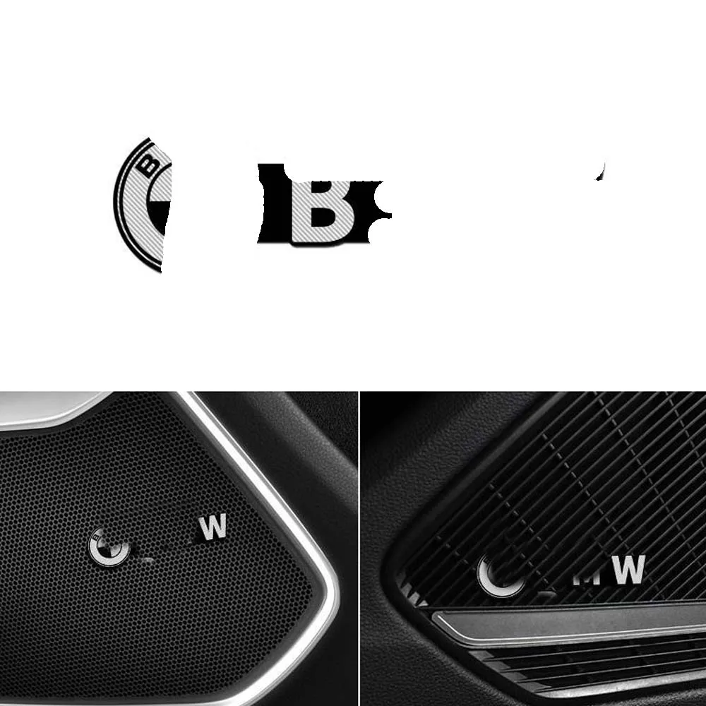 4X 3D Car Sticker Lettore Musicale Sticker Emblem Audio Speaker Badge Decalcomanie Per Bmw F30 F10 E36 E39 E46 E60 E90 M3