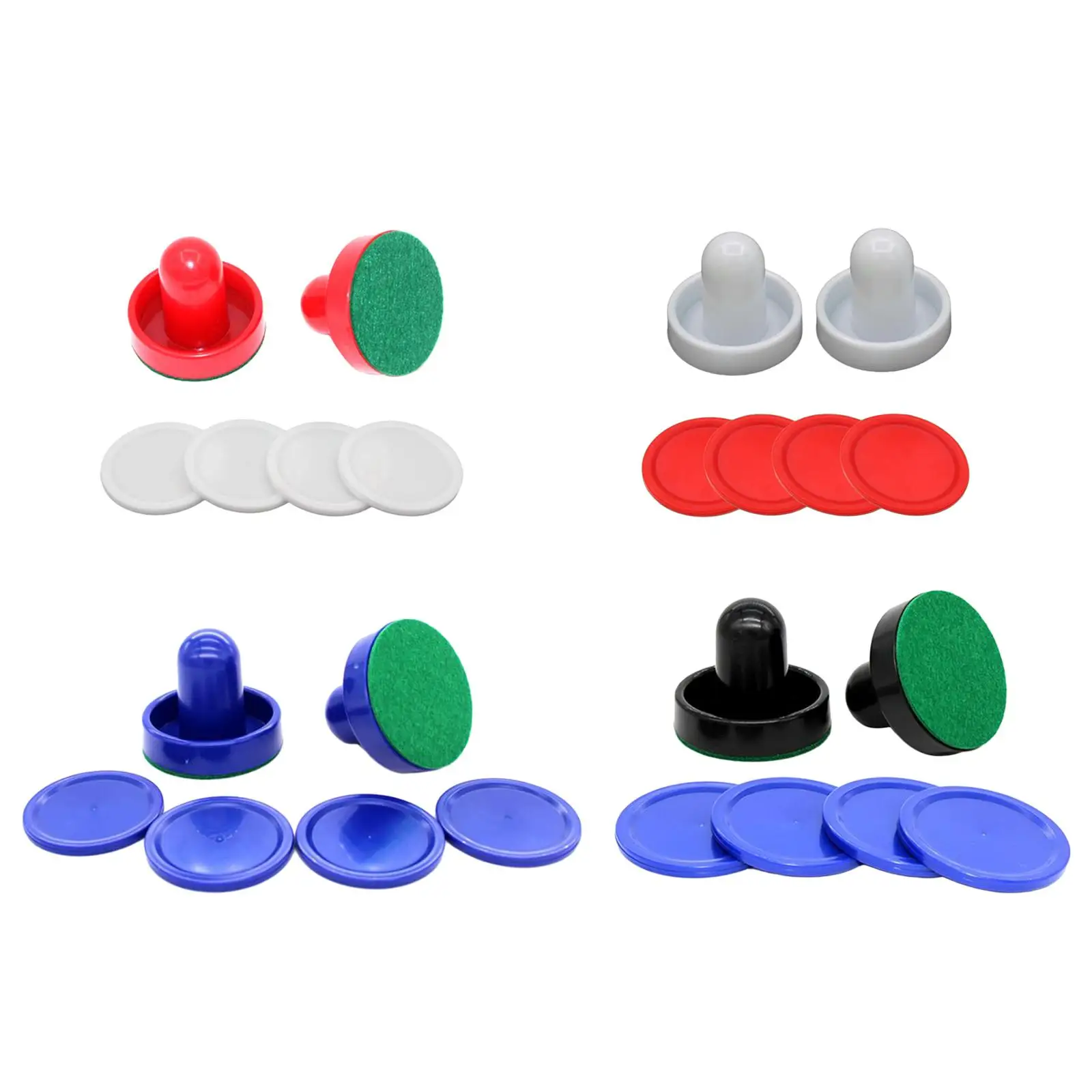 Maniglie Per Porte Pusher Slider Pusher Pusher Di Piccole Dimensioni Per Air Hockey Green Felt 2 Pezzi Air Hockey Pusher E 4 Pezzi Air Hockey Pucks
