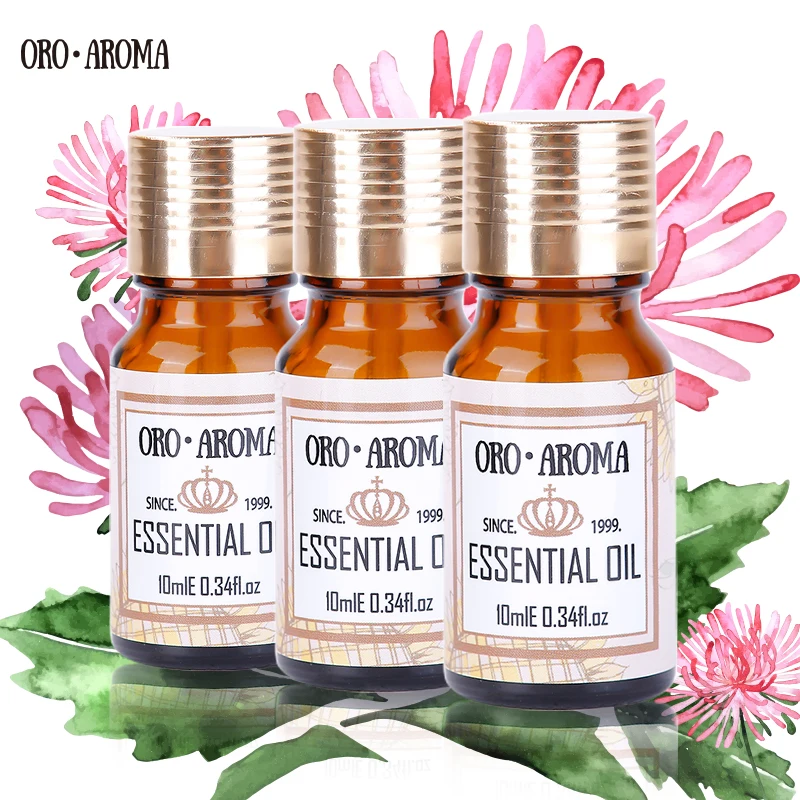 Oroaroma Jasmine Tea Tree Ylang Confezione Di Oli Essenziali Per Aromaterapia Massaggio Spa Bath 10Ml * 3