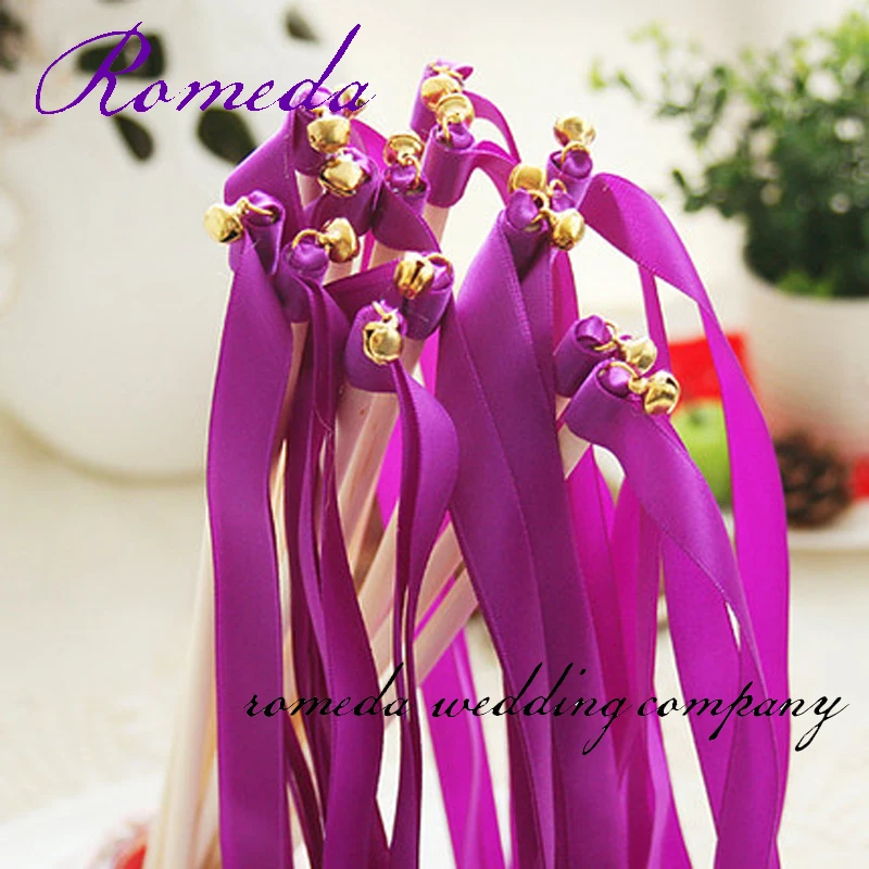 Top Vendita Viola Stain Ribbon Wedding Bastoni Per Festa Di Nozze