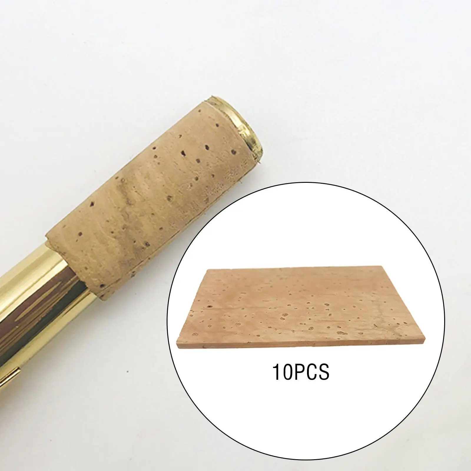 10X Sax Joint Sughero Foglio Collo Joint Corks 2Mm Per Alto/Soprano/Tenore