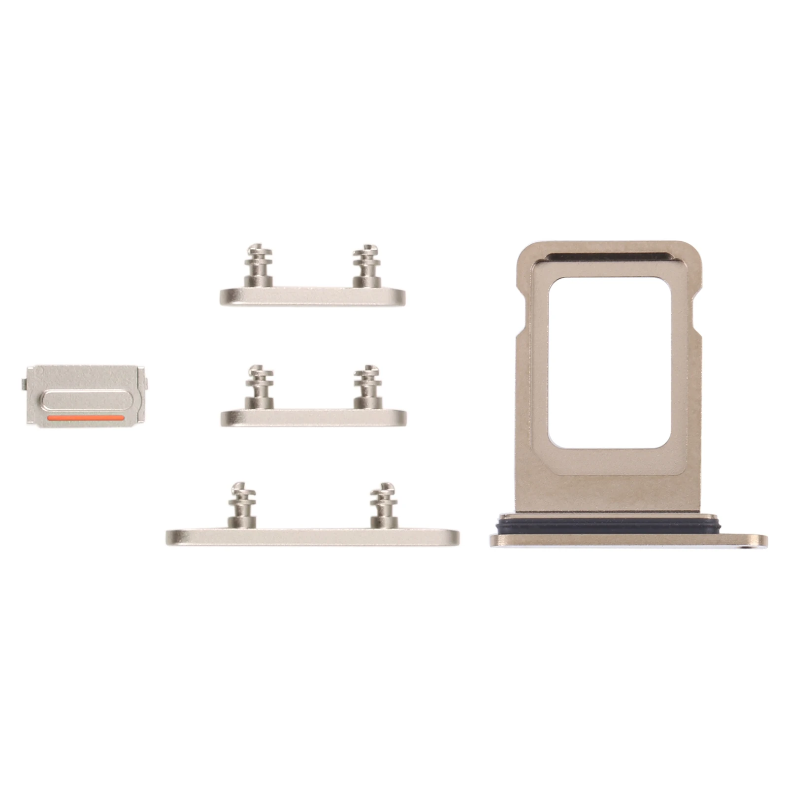 Vassoio Per Sim Card + Vassoio Per Sim Card + Tasti Laterali Per Iphone 14 Pro (Oro)