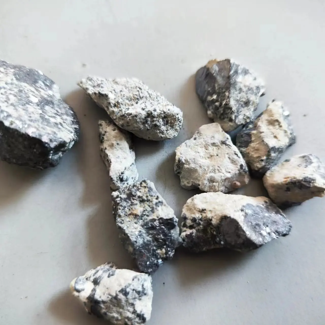 Natural Galena Mine Preferiti Minerali Pietra Ricca Di Elementi Metallici Piombo Esemplari Didattici Sperimentali