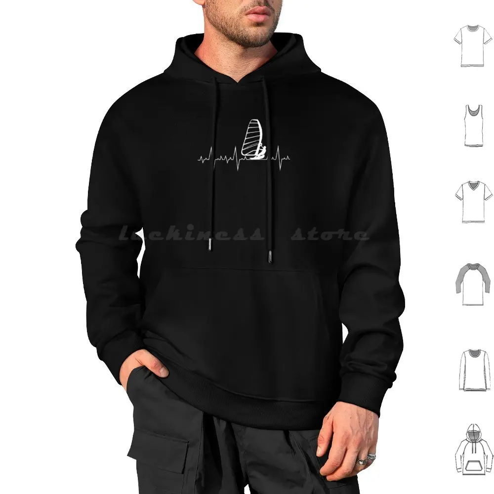 Windsurfer Windsurf Ocean Summer Gift Felpa Con Cappuccio Cotone Manica Lunga Windsurf Surf Windsurfer Surfer Sea Wind Surf