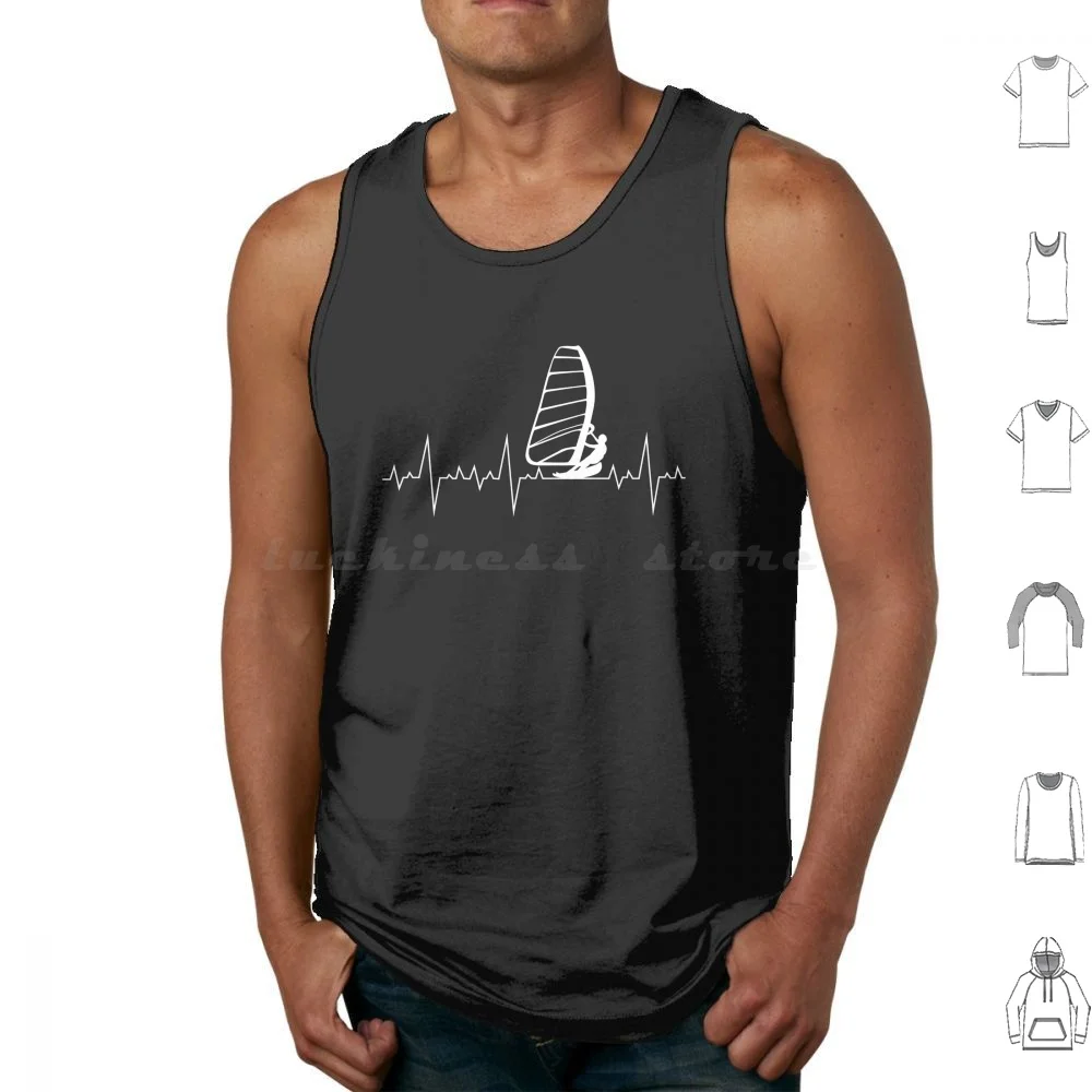 Windsurfer Windsurf Ocean Summer Gift Canotte Stampa Cotone Windsurf Surf Windsurfer Surfer Sea Wind Surf
