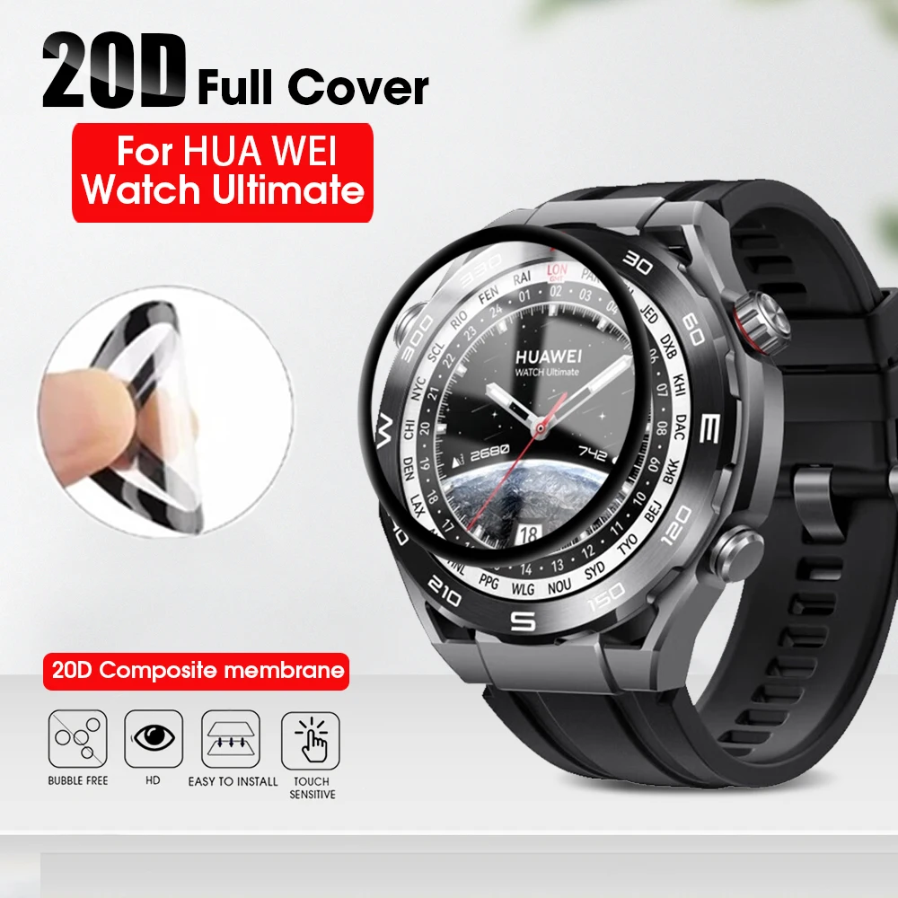 Per Huawei Watch Ultimate Smartwatch Pellicole Protettive Morbide Curve Complete Proteggi Schermo Antigraffio Per Huawei Ultimate