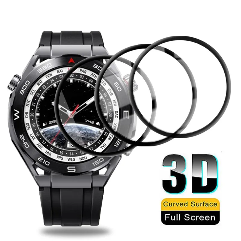 Proteggi Schermo Intero Curvo 3D Per Huawei Watch Ultimate Pellicola Protettiva Morbida Flessibile Per Huawei Ultimate Smartwatch Protector