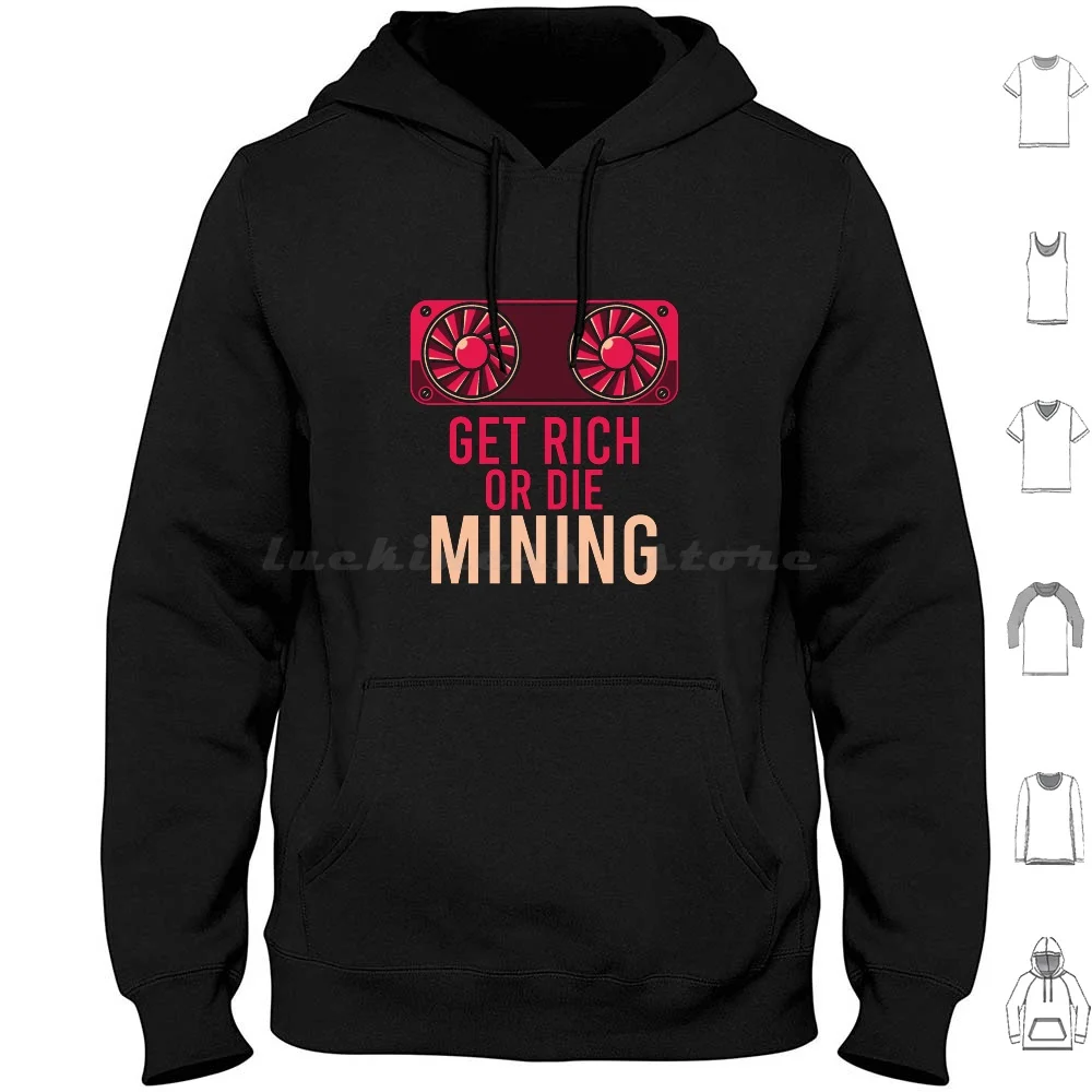 Crypto Mining , Bitcoin Ripple Blockchain Felpa Con Cappuccio In Cotone Manica Lunga Bitcoin Mining Crypto Block Chain Graphic Ripple
