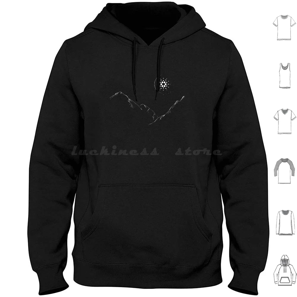 Cardano Minimalista Felpa Con Cappuccio Cotone Manica Lunga Cardano Cardano Ada Cardano Cardano Cardano Bitcoin Cardano Moon Cardano To The