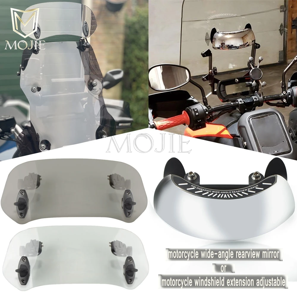 Per Yamaha Mt07 Mt09 Tracer Gt Mt 09 10 Sp Mt15 Mslazz150 2005-2024 2023 Montaggio Su Parabrezza Specchietto Retrovisore Ultra Grandangolare
