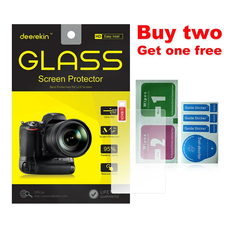 Deerekin 9 H Tempered Glass Lcd Screen Protector Per Samsung Nx3000 Smart Camera