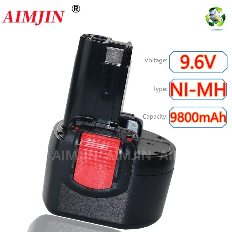 Batteria Ricaricabile Per Elettroutensili Ni-Mh 9.6V 9800Mah Per Bosch Psr 960 Bh984 Bat048 Bat119