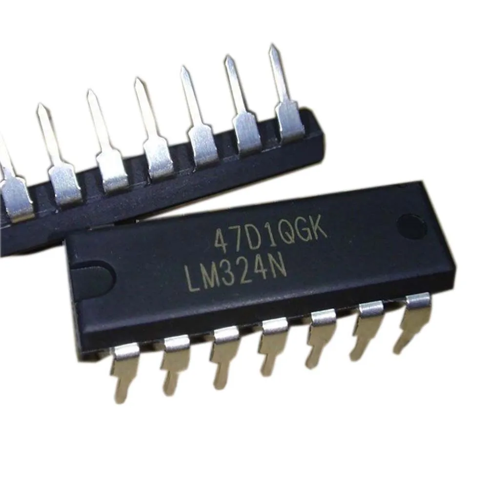 10 Pz Lm324N Lm324 Dip-14 Amplificatori Operazionali-Amplificatori Op Quad Operational Amp Nuovo Originale