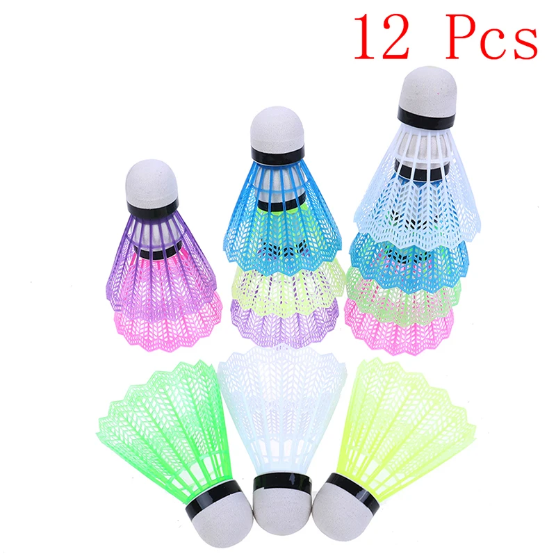 Caldo! 12Pcs Palline Da Badminton Colorate Sport Badminton Light Spot Navetta Palla Da Badminton Per Esercizio Di Allenamento