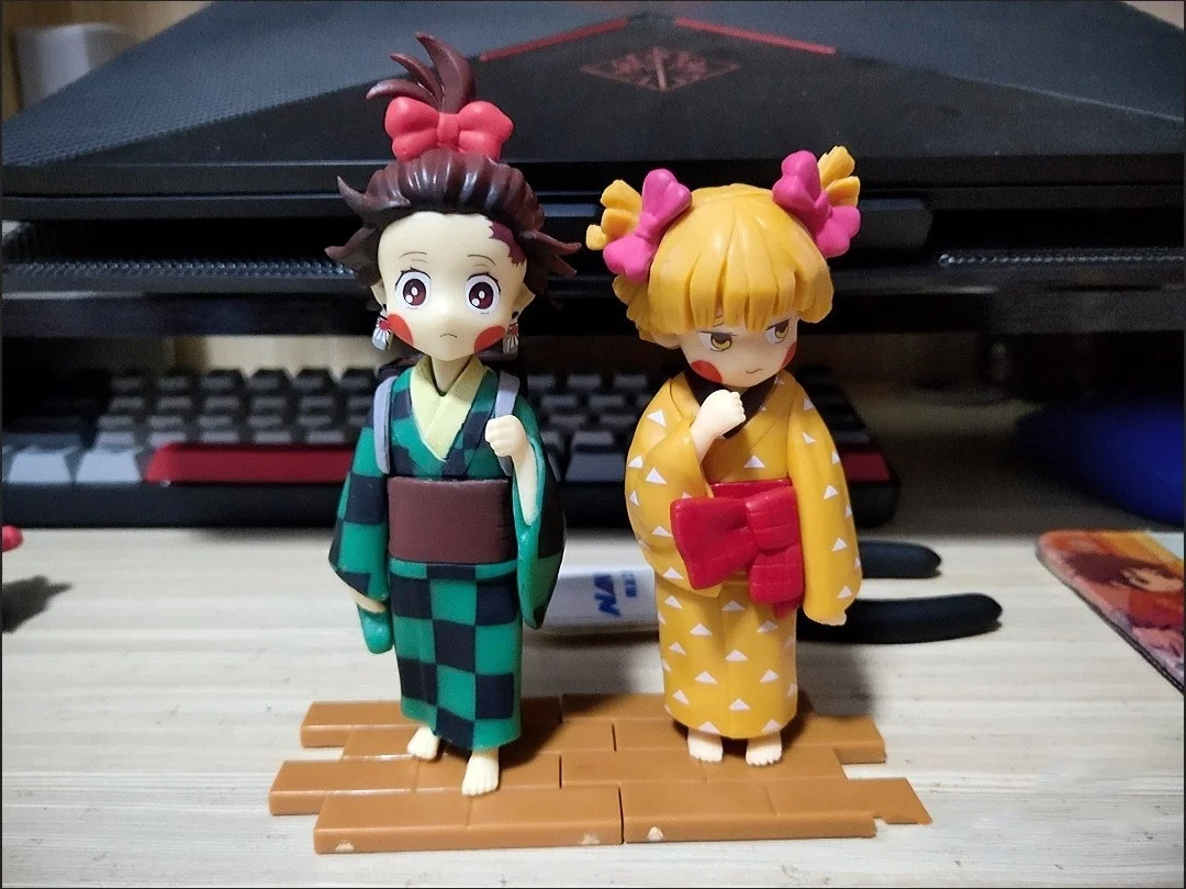 Anime Demon Slaye Flower Street Chapter Bags Hariro Charcoal My Wife Easy Action Figure Made Hand Model Action Figure Toy Gifts