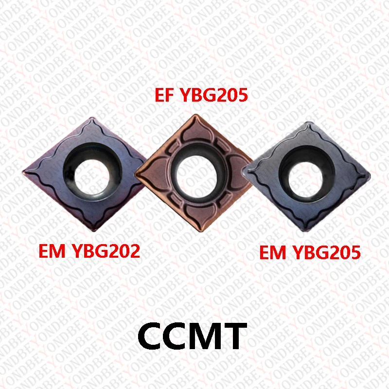 Ccmt Ccmt060204 Ccmt060208 Ccmt09T304-Ef Ccmt09T308-Em-Hm Ccmt120404 Ccmt120408 Ccmt120412-Hf-Hr Ybg202 Ybg205 Inserto In Metallo Duro